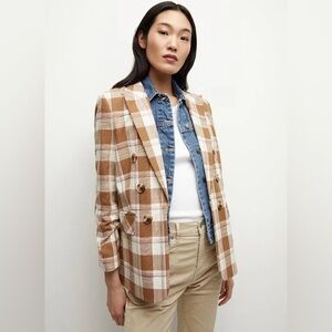 Veronica Beard Ochre Multi Beacon Dickey Jacket sz 4 nwt